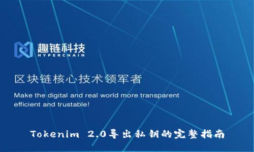 Tokenim 2.0导出私钥的完整指南