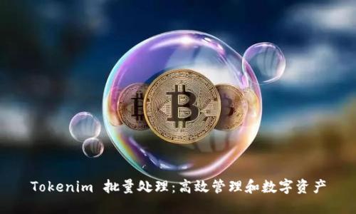 Tokenim 批量处理：高效管理和数字资产